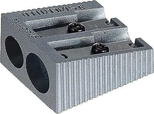 STAEDTLER 510 20 Metall Doppelspitzer, 20 Stück in Kartonschachtel, silberfarben von Staedtler