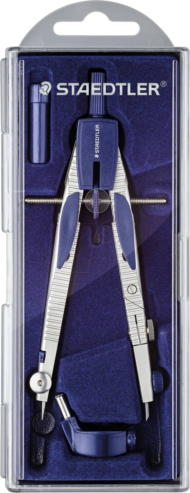 STAEDTLER 553 01 - Schnellverstellzirkel, mit Klappdeckeletui von Staedtler