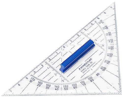 STAEDTLER 568 36 Geodreieck 16cm (mit abnehmbarem Griff) von Staedtler