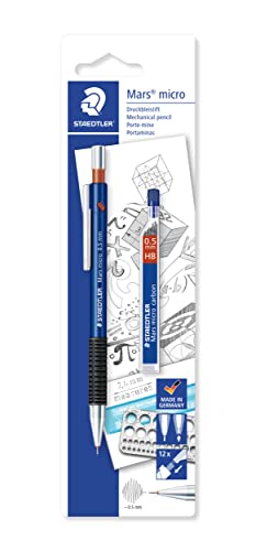 STAEDTLER 7755BK25DA Mars micro Druckbleistift 775 05 und Feinminen HB, 0. 5 mm, 1 Stück von Staedtler