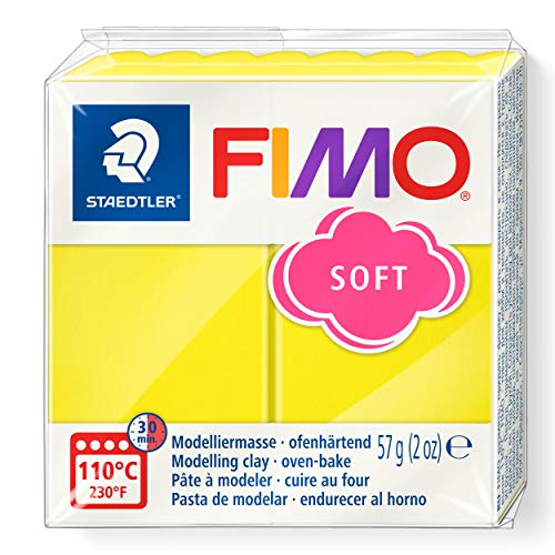 STAEDTLER 8020-10 - Fimo Soft Normalblock, Modelliermasse, 57 g, limone STAEDTLER 8020-10 - Fimo Soft Normalblock, Modelliermasse, 57 g, limone von STAEDTLER