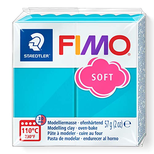 STAEDTLER 8020-39 - Fimo Soft Normalblock, Modelliermasse, 57 g, pfefferminz STAEDTLER 8020-39 - Fimo Soft Normalblock, Modelliermasse, 57 g, pfefferminz von STAEDTLER