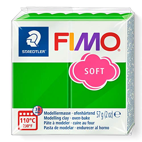 STAEDTLER 8020-53 - Fimo Soft Normalblock, Modelliermasse, 57 g, tropischgrün, 1 Packung STAEDTLER 8020-53 - Fimo Soft Normalblock, Modelliermasse, 57 g, tropischgrün, 1 Packung von STAEDTLER