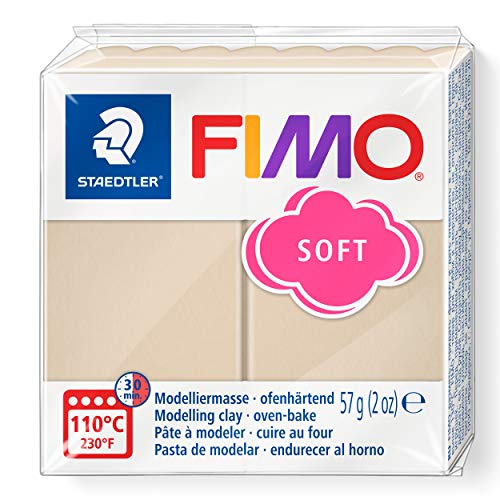 STAEDTLER 8020-70 - Fimo Soft Normalblock, Modelliermasse, 57 g, sahara, 1 Packung STAEDTLER 8020-70 - Fimo Soft Normalblock, Modelliermasse, 57 g, sahara, 1 Packung von STAEDTLER