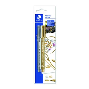 STAEDTLER 8323 Lackmarker farbsortiert 1,0 - 2,0 mm, 2 St. von Staedtler