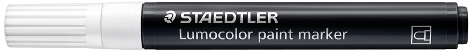 STAEDTLER Acrylmarker Lumocolor paint marker, weiß von Staedtler