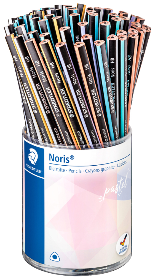 STAEDTLER Bleistift Noris pastel, Härtegrad: HB, 72er Köcher von Staedtler