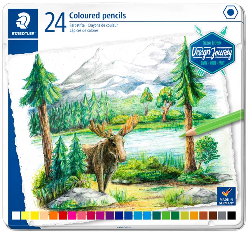 STAEDTLER Buntstift Design Journey, 24er Metalletui von Staedtler