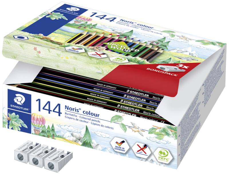 STAEDTLER Buntstift Noris Colour, 144er Kartonbox von Staedtler