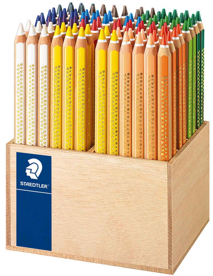 STAEDTLER Dreikant-Buntstift Noris super jumbo, 96er Display von Staedtler