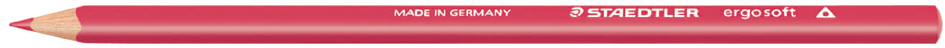 STAEDTLER Dreikant-Buntstift ergosoft, dreieckig, rot von Staedtler