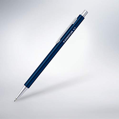 STAEDTLER Druckbleistift Organizer Pen blau (hochwertiger Druckbleistift aus Aluminium, ideal für Zeitplaner, 0,7 mm Feinmine Marsmicro, Härtegrad HB, Radiertip, 9POP40307 ST), 1 Stück (1er Pack) von Staedtler