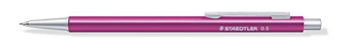 STAEDTLER Druckbleistift Organizer Pen pink (hochwertiger Druckbleistift aus Aluminium, ideal für Zeitplaner, 0,5 mm Feinmine Marsmicro, Härtegrad HB, Radiertip, 9POP42305 ST) von Staedtler