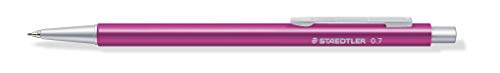 STAEDTLER Druckbleistift Organizer Pen pink (hochwertiger Druckbleistift aus Aluminium, ideal für Zeitplaner, 0,7 mm Feinmine Marsmicro, Härtegrad HB, Radiertip, 9POP42307 ST) von Staedtler