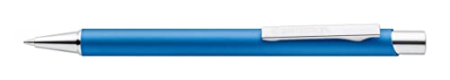 STAEDTLER Druckkugelschreiber elegance, Metallschaft, langlebig, auswechselbare M Mine, dokumentenecht, Schreibfarbe blau, 10 Kugelschreiber in pazifikblau im Kartonetui, 421 45-39 von Staedtler