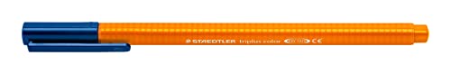 STAEDTLER Filzstifte triplus color, orange, dreikant, stabile, eindrucksichere Spitze, Linienbreite ca. 1 mm, kindgerecht, hohe Qualität Made in Germany, 10 fibre-tip pens im Kartonetui, 323-4 von Staedtler