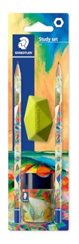 Staedtler HB Zeichenstifte - zum Skizzieren und Schreiben - Multiversum Design - inklusive 2 HB-Bleistiften, Spitzer & Radiergummi - 4er Set, 170SBKE2-2 Staedtler HB Zeichenstifte - zum Skizzieren und Schreiben - Multiversum Design - inklusive 2 HB-Bleistiften, Spitzer & Radiergummi - 4er Set, 170SBKE2-2 von Staedtler