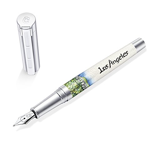 STAEDTLER Initium Corium Füllhalter Urbes Los Angeles F, Made in Germany, mit edler Geschenkverpackung, 9PU130F von Staedtler