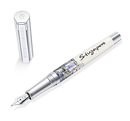 STAEDTLER Initium Corium Füllhalter Urbes Singapur M, Made in Germany, mit edler Geschenkverpackung, 9PU153M von Staedtler