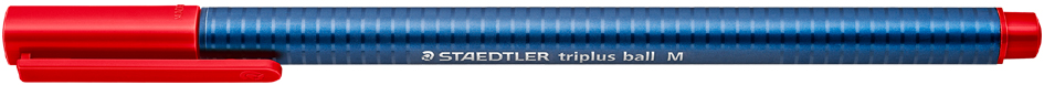 STAEDTLER Kugelschreiber triplus ball 437 M, rot von Staedtler