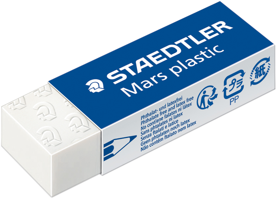 STAEDTLER Kunststoff-Radierer Mars plastic, weiß STAEDTLER Kunststoff-Radierer Mars plastic, weiß von Staedtler