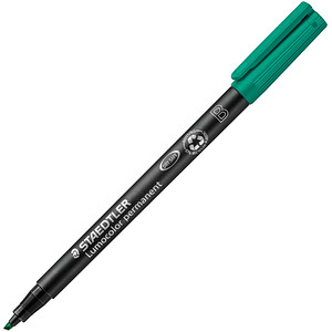 STAEDTLER Lumocolor® Folienstift grün 1,0 - 2,5 mm permanent von Staedtler