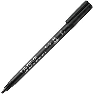 STAEDTLER Lumocolor® Folienstift schwarz 1,0 - 2,5 mm permanent von Staedtler