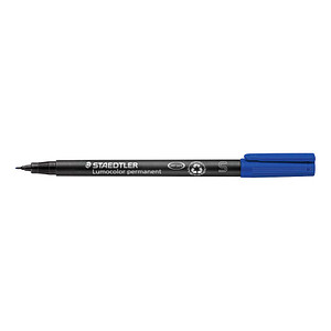 STAEDTLER Lumocolor Folienstift blau 0,4 mm permanent von Staedtler