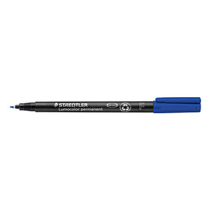 STAEDTLER Lumocolor Folienstift blau 0,6 mm permanent von Staedtler