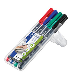 STAEDTLER Lumocolor Folienstifte-Set farbsortiert permanent 4 St. von Staedtler