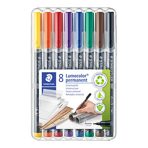 STAEDTLER Lumocolor Folienstifte-Set farbsortiert permanent 8 St. von Staedtler