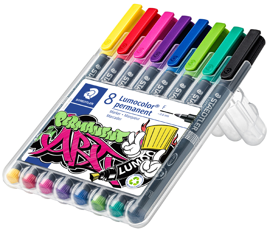 STAEDTLER Lumocolor Permanent-Marker 318F, 8er Etui STAEDTLER Lumocolor Permanent-Marker 318F, 8er Etui von Staedtler