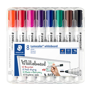 STAEDTLER Lumocolor Whiteboard-Marker farbsortiert 2,0 mm, 8 St. von Staedtler