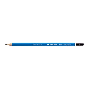 STAEDTLER Mars Lumograph Bleistift 2B blau, 1 St. von Staedtler