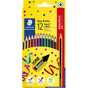 STAEDTLER Noris® colour 185 Buntstifte farbsortiert, 12 St. von Staedtler