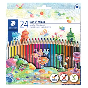 STAEDTLER Noris® colour Buntstifte farbsortiert, 24 St. von Staedtler