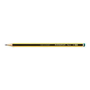 STAEDTLER Noris 120 Bleistift 2H schwarz/gelb, 1 St. von Staedtler