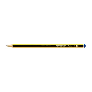 STAEDTLER Noris 120 Bleistift H schwarz/gelb, 1 St. von Staedtler
