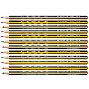 STAEDTLER Noris 183-HB Bleistifte HB schwarz/gelb, 12 St. von Staedtler