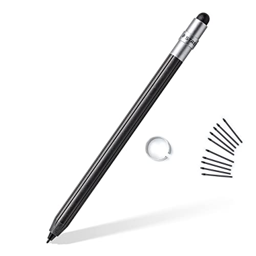 STAEDTLER Noris digital Mini 180M 22 Set, ein 2 in 1 Stylus-Eingabestift für digitales Schreiben und Zeichnen auf EMR und kapazitiven Touchscreens, Runde Form + 5 weitere Ersatzspitzen, 180M 22X von Staedtler