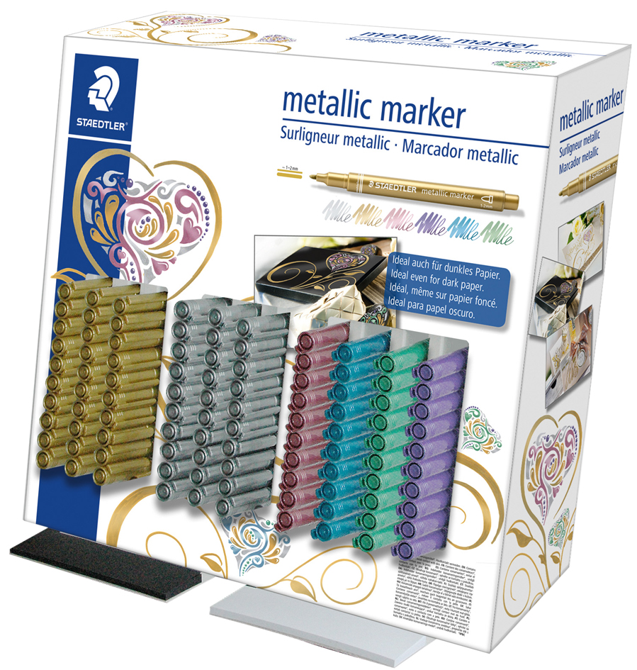 STAEDTLER Permanent-Marker Metallic, 100er Display von Staedtler