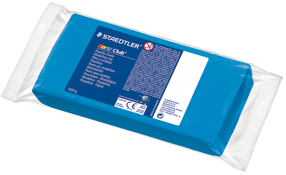 STAEDTLER Plastilin-Knete Noris, blau von Staedtler