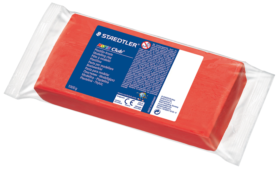 STAEDTLER Plastilin-Knete Noris, rot von Staedtler