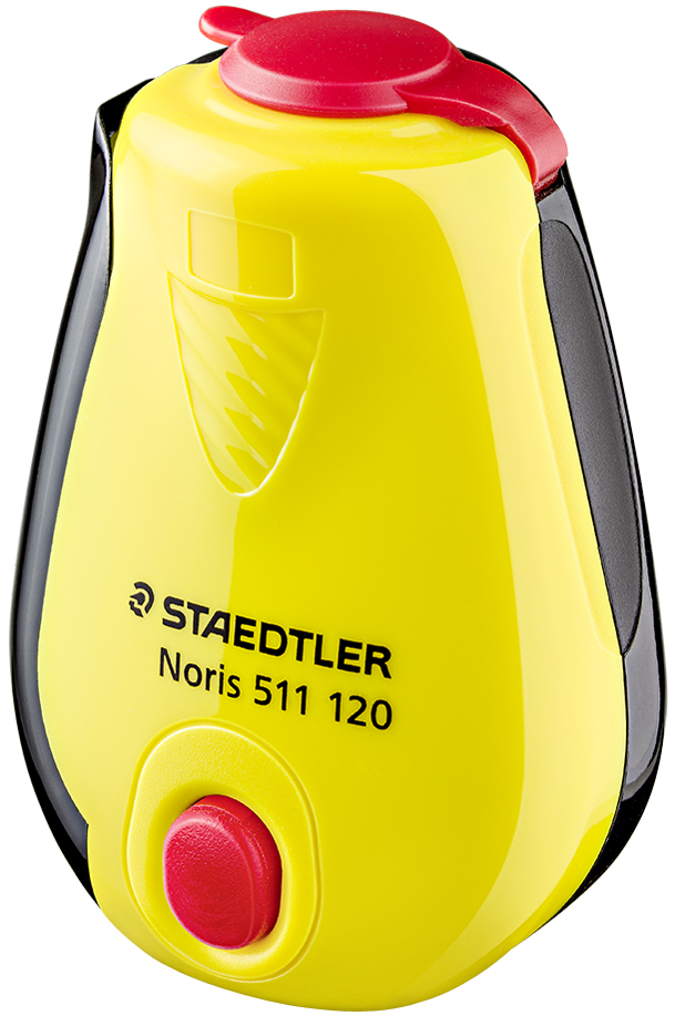 STAEDTLER Spitzdose Noris, Ratschenfunktion, gelb/schwarz von Staedtler