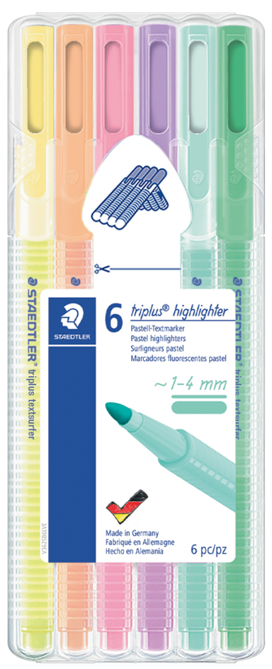 STAEDTLER Textmarker , triplus highlighter, , 6er Etui von Staedtler