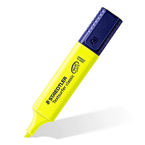 STAEDTLER Textsurfer Classic Textmarker für Inkjet-Ausdrücke Strichbreite 2,5-4,7 mm 10 Stück gelb von Staedtler