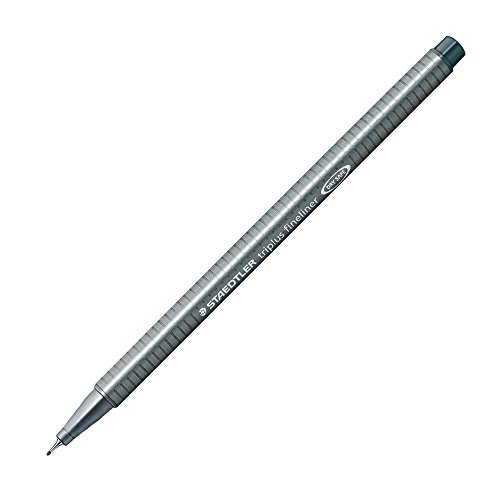 STAEDTLER – Triplus FineLiner 334 – Superfeine Filzspitze 0,3 mm grau von Staedtler