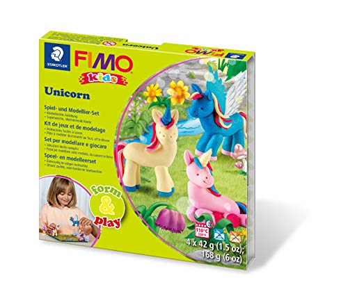 STAEDTLER 8034 19 LYST Unicorn Fimo kids form&play Set (superweiche, ofenhärtende Knete, leichte Anleitung, wiederverschließbare Box, Set mit 4 Blöcken, 1 Modellierstab und 1 Spielkulisse) STAEDTLER 8034 19 LYST Unicorn Fimo kids form&play Set (superweiche, ofenhärtende Knete, leichte Anleitung, wiederverschließbare Box, Set mit 4 Blöcken, 1 Modellierstab und 1 Spielkulisse) von Staedtler