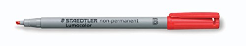 Staedtler 312-2 Folienstift Lumocolor, B-Spitze, non-permanent, Rot Staedtler 312-2 Folienstift Lumocolor, B-Spitze, non-permanent, Rot von Staedtler