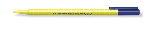 Staedtler 362-1 triplus textsurfer Textmarker, variable Spitze, circa 1 - 4 mm, 10 Stück im Kartonetui, gelb von Staedtler